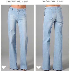 MiH Loon Bleach Wide Leg Trouser Jeans 28 EUC